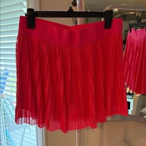 No Boundaries Hot Pink Pleated Mini Skirt